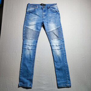 Urban Heritage jeans Moto style men's size 34 slim fit stretch